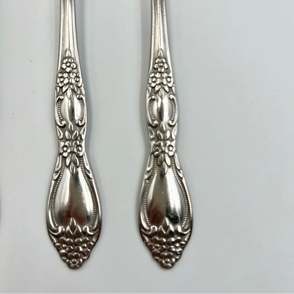 Vintage Oneida WMA Rogers Huntington Stainless Flatware Dinner Fork Set of 5 - Picture 3 of 10
